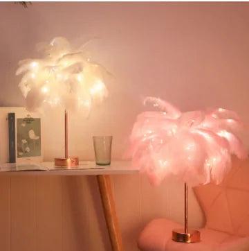 Remote Control Feather Table Lamp - Shop A Present