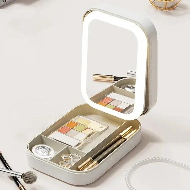 LED Mirror Makeup Storage Box - Shop A Present