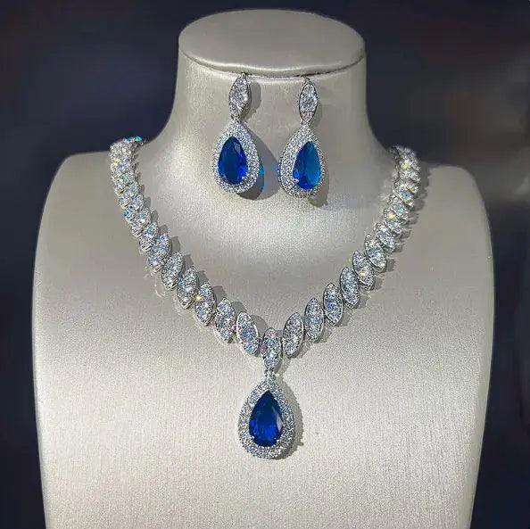 Zircon Necklace & Earring Set - Shop A Present